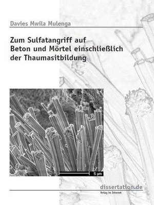 cover image of Zum Sulfatangriff auf Beton und Moertel einschliesslich der Thaumasitbildung